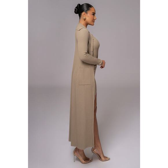 JLUXLABEL Lida Ribbed Duster - M/L - Picture 7 of 8